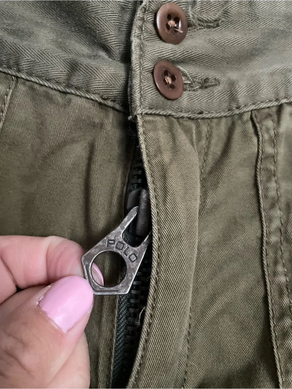 Vintage Polo by Ralph Lauren Men's 34/30 Olive Cargo Pants - Utility Style